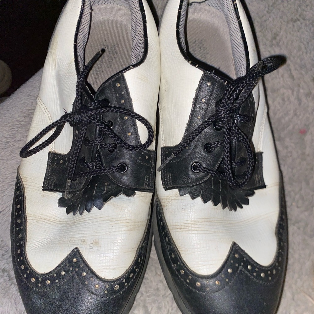 Classic Black and White women golf shoes footjoy
